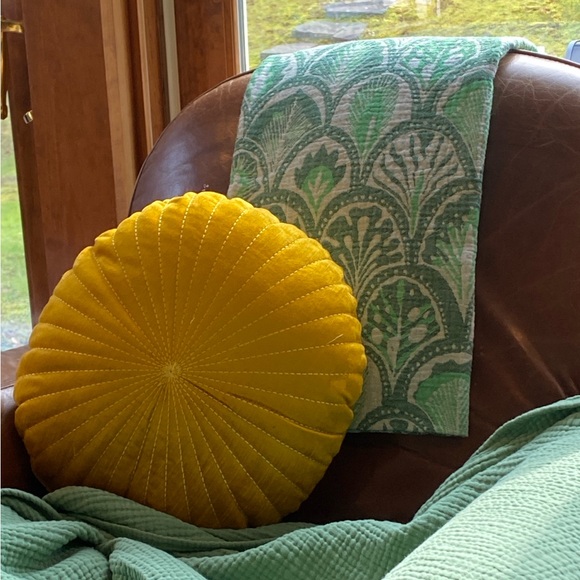 Succulents Reversible Textile Boho Decor Layered Organic Cotton Weave Holiday - Picture 5 of 6